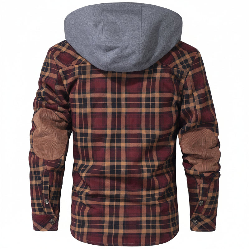 BERMONDSEY Sherpa-Lined Jacket in burgundy, alternate view