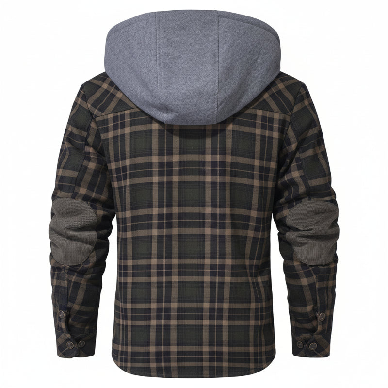 BERMONDSEY Sherpa-Lined Jacket in army green, alternate view