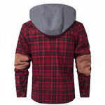 BERMONDSEY Sherpa-Lined Jacket in red, alternate view