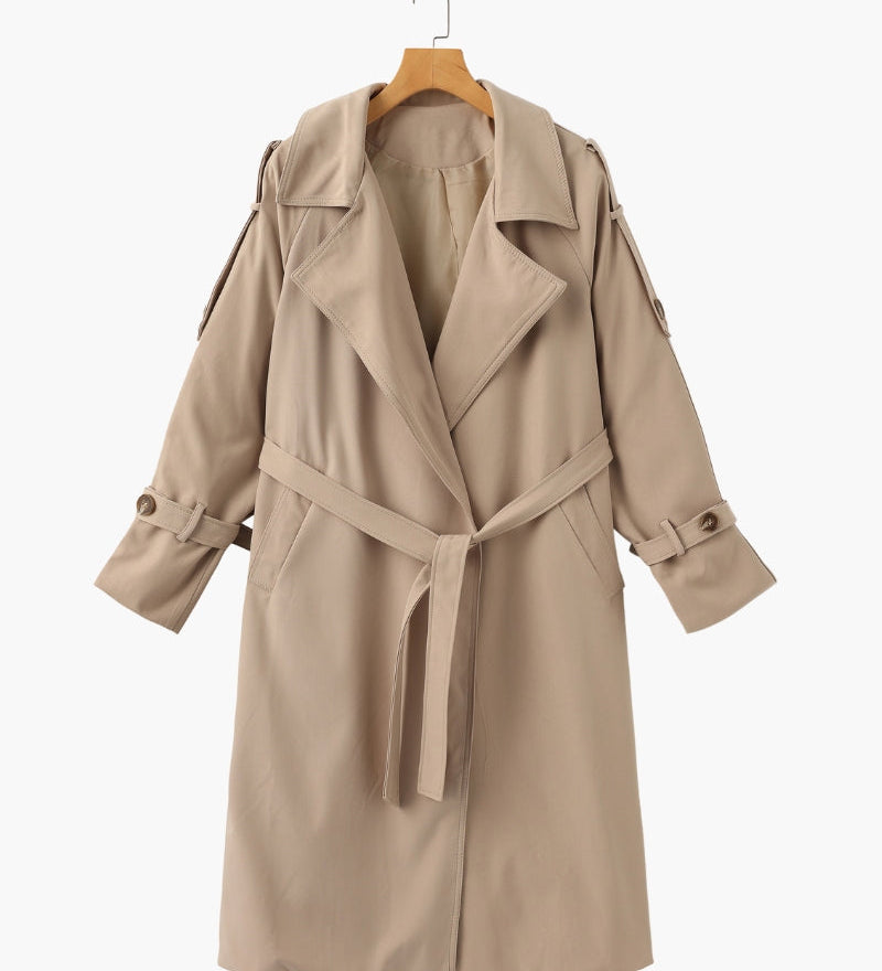 WHITEHALL Trench Coat in mocha