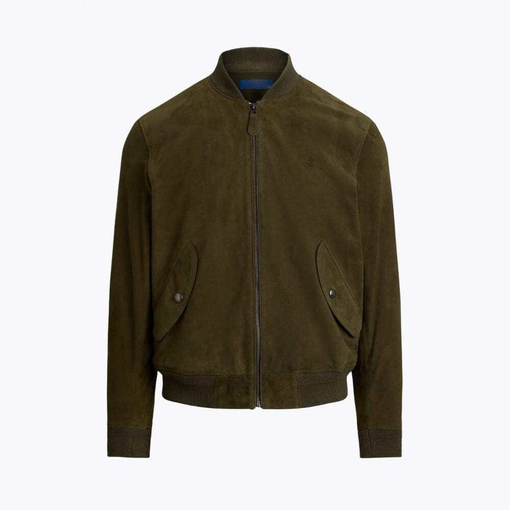 SHOREDITCH Suede-Touch Bomber, alternate view