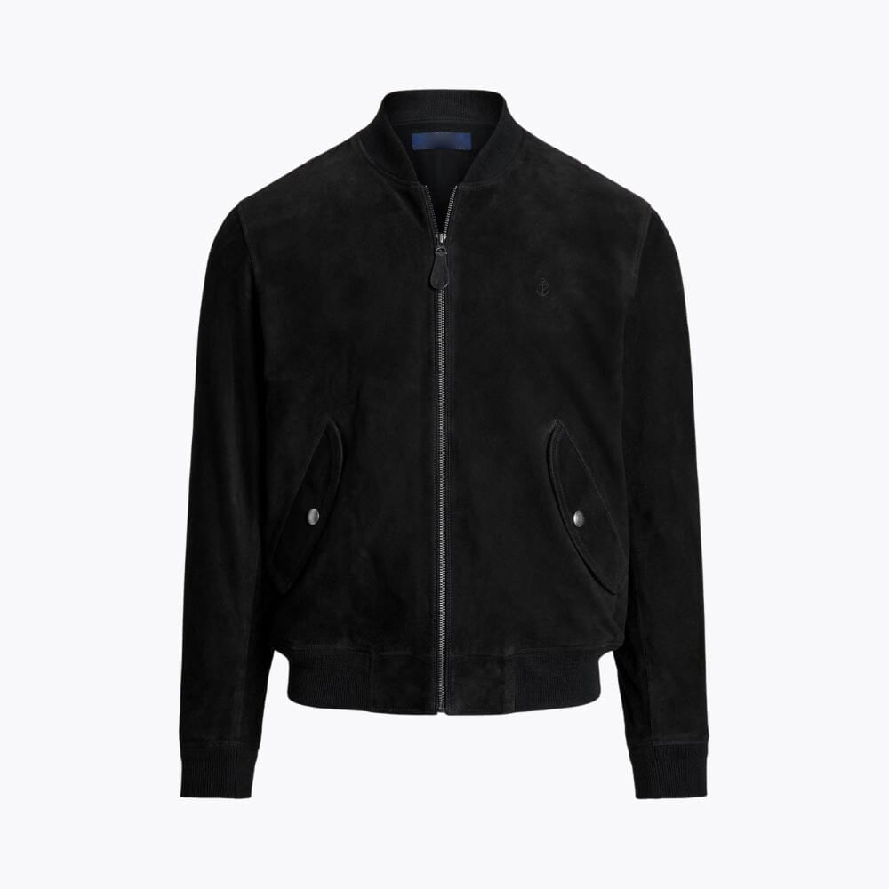 Sterling Row SHOREDITCH Suede-Touch Bomber