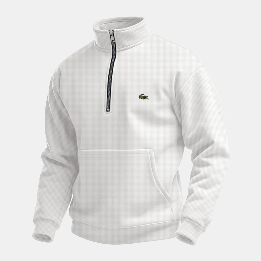 FULHAM Half-Zip Sweatshirt in light grey