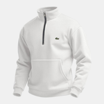 FULHAM Half-Zip Sweatshirt in light grey