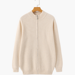 PIMLICO Ribbed Knit Vest in beige, alternate view
