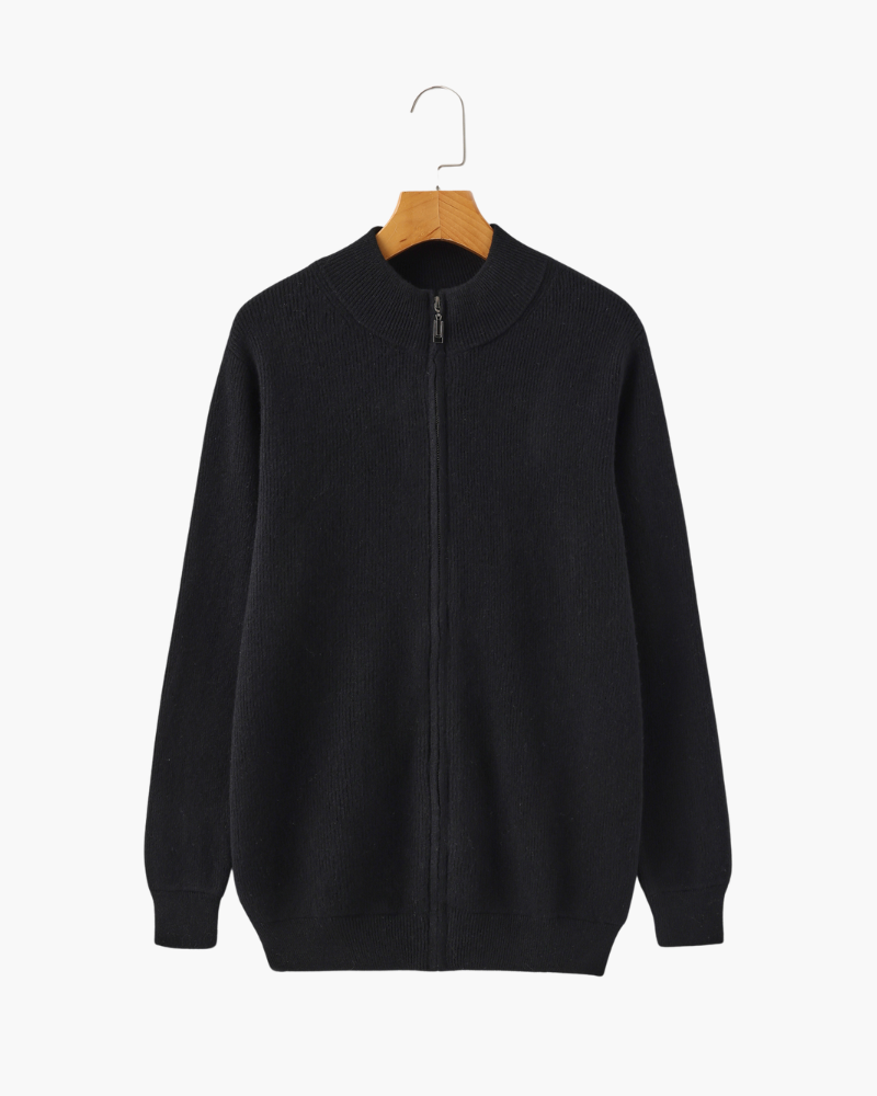 PIMLICO Ribbed Knit Vest in black, alternate view