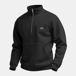 Sterling Row FULHAM Half-Zip Sweatshirt in black