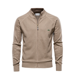 HIGHBURY Zip-Neck Sweater in beige