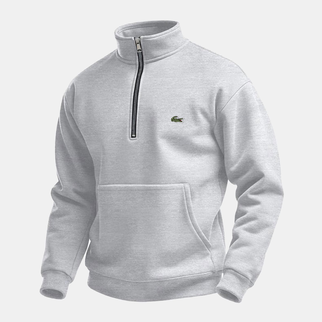 FULHAM Half-Zip Sweatshirt in charcoal