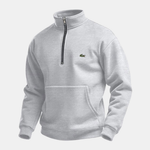 FULHAM Half-Zip Sweatshirt in charcoal