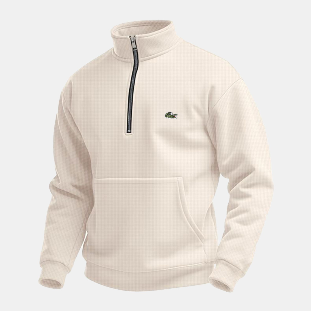 FULHAM Half-Zip Sweatshirt in beige