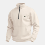 FULHAM Half-Zip Sweatshirt in beige