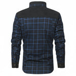 HACKNEY Sherpa-Lined Overshirt in blue, alternate view