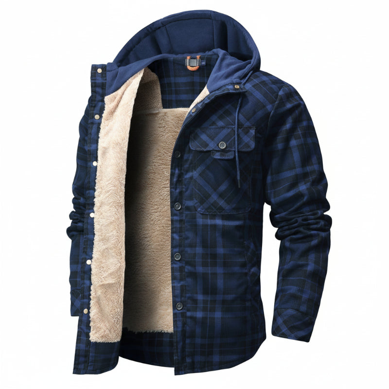 BERMONDSEY Sherpa-Lined Jacket in navy