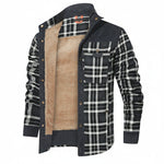 HACKNEY Sherpa-Lined Overshirt in charcoal, alternate view