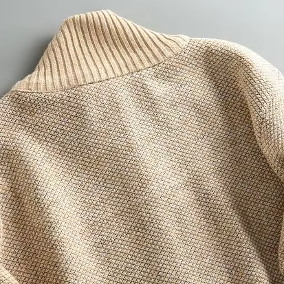 MARYLEBONE Knit Zip Jacket in beige, alternate view