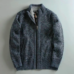 MARYLEBONE Knit Zip Jacket in blue