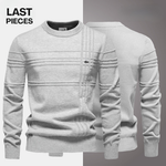 KENSINGTON Textured Sweater in light grey, alternate view