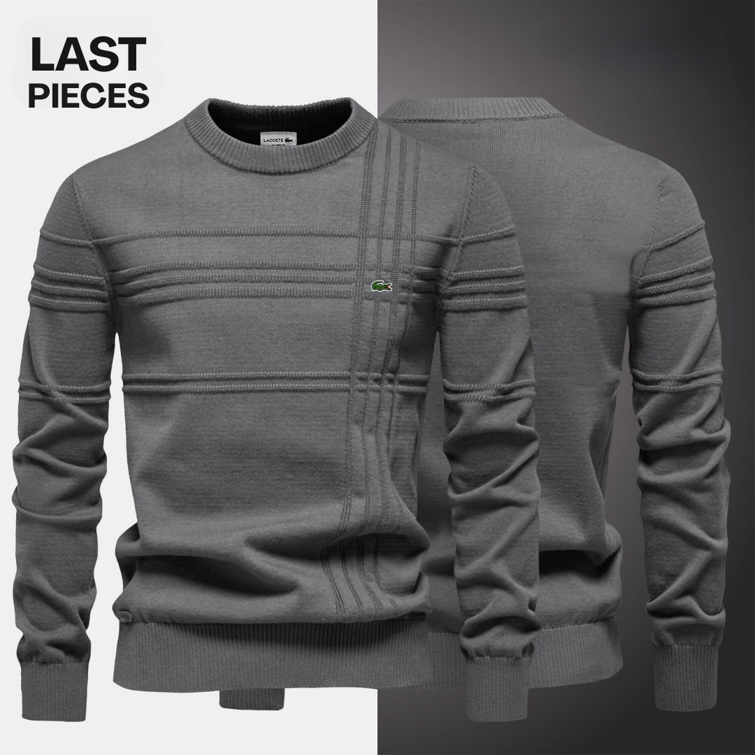 KENSINGTON Textured Sweater in charcoal
