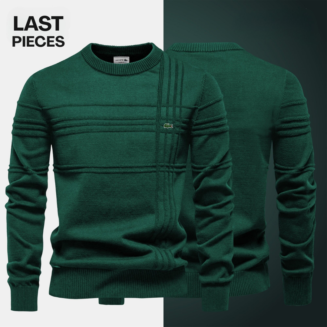 KENSINGTON Textured Sweater in green, alternate view
