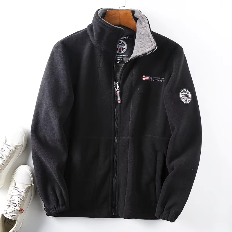 GREENWICH Fleece Jacket in black