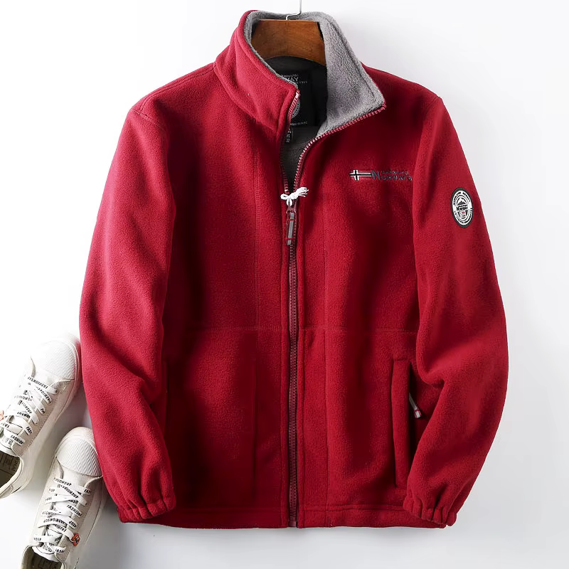 GREENWICH Fleece Jacket in red