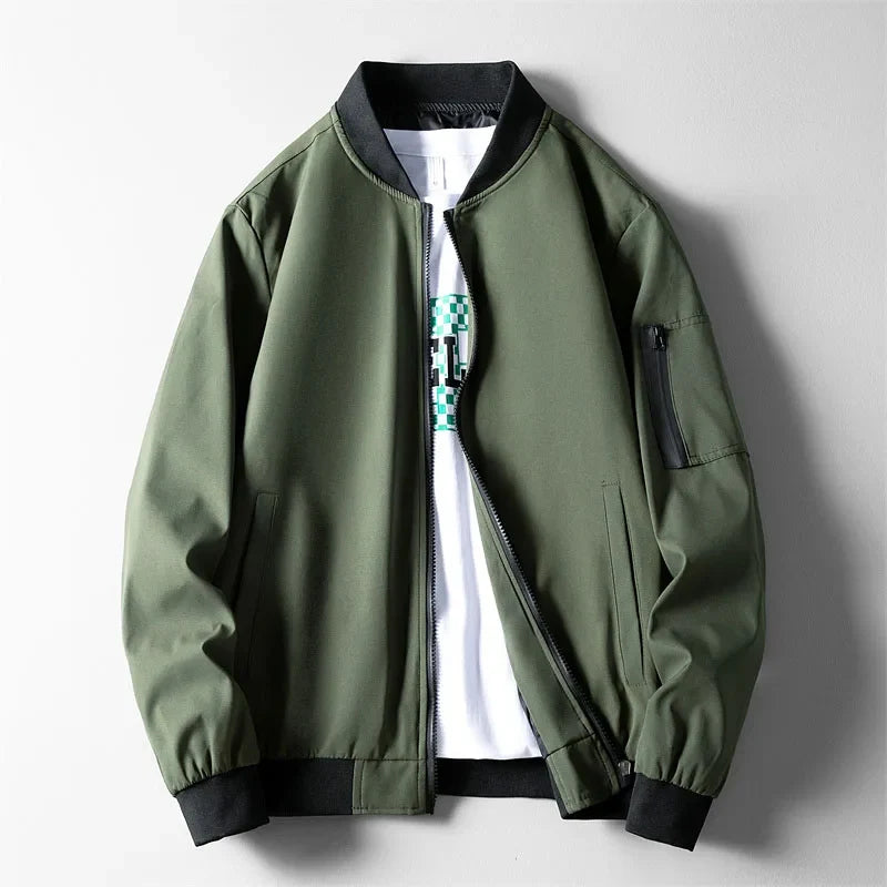 Sterling Row ISLINGTON Lightweight Bomber in green