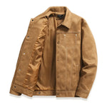 Sterling Row CLERKENWELL Trucker Jacket in brown