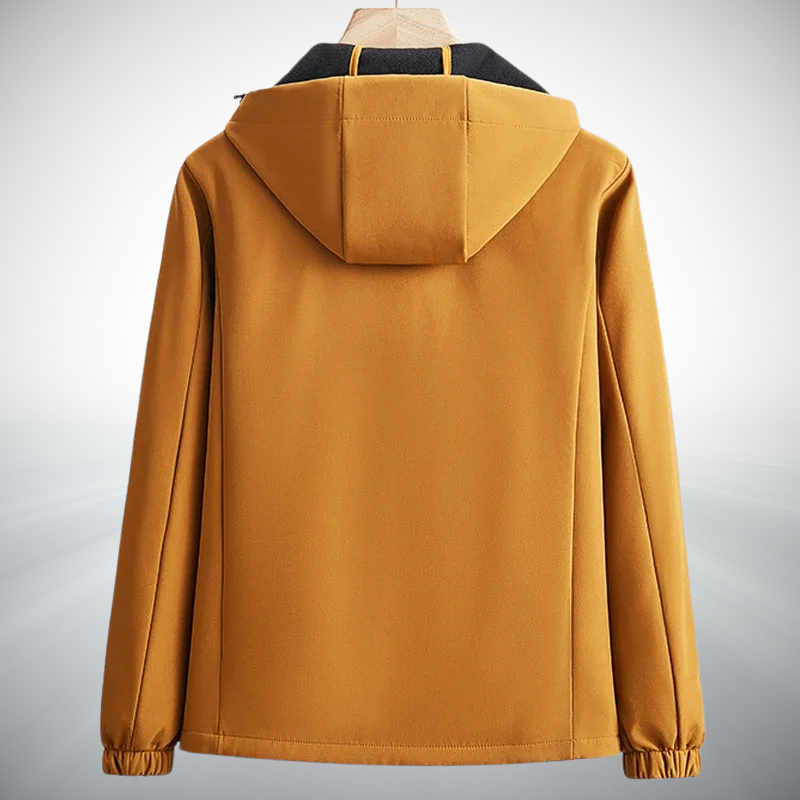 KEW Softshell Jacket in ochre, alternate view