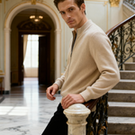 PIMLICO Ribbed Knit Vest in beige, alternate view