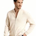 PIMLICO Ribbed Knit Vest in beige, alternate view