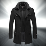 BELGRAVIA Tailored Overcoat in black
