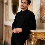 PIMLICO Ribbed Knit Vest in black, alternate view