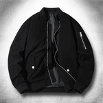 SOHO Velvet-Touch Bomber in black