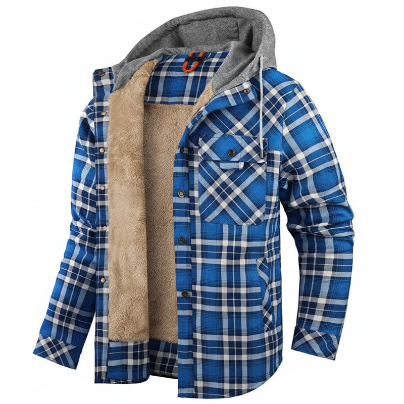 BERMONDSEY Sherpa-Lined Jacket in blue