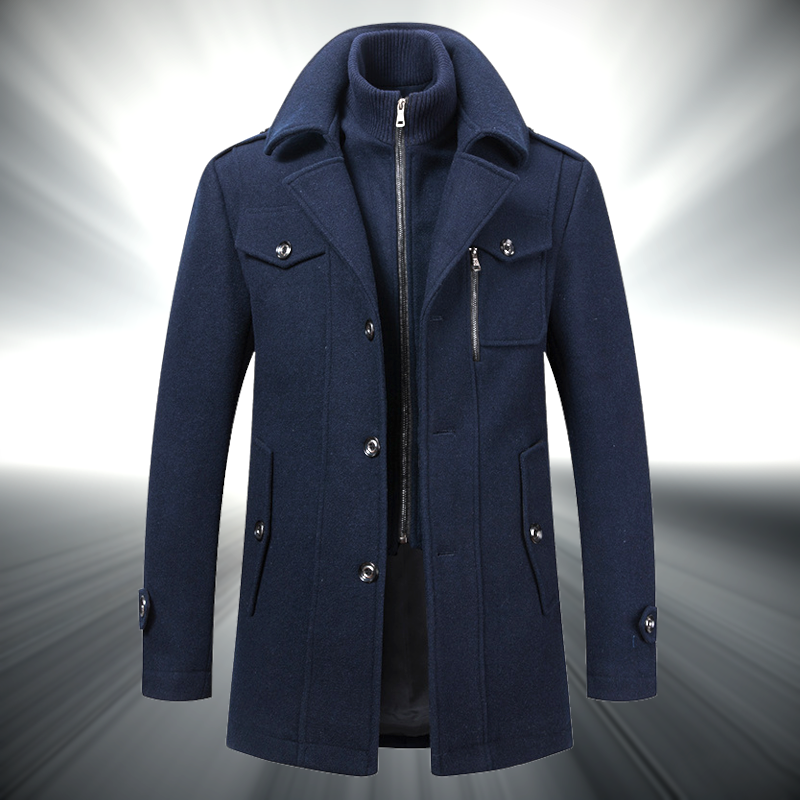 BELGRAVIA Tailored Overcoat in navy
