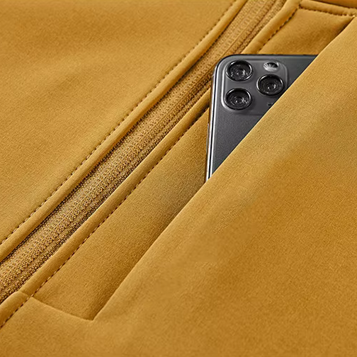 KEW Softshell Jacket, chest pocket detail