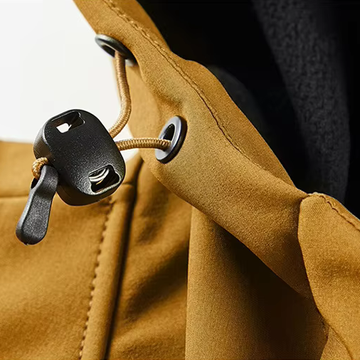 KEW Softshell Jacket, drawstring detail