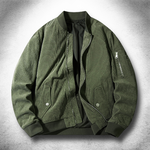 SOHO Velvet-Touch Bomber in forest green