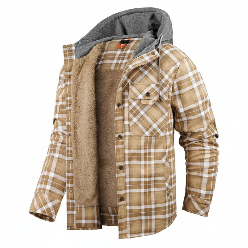 BERMONDSEY Sherpa-Lined Jacket in khaki