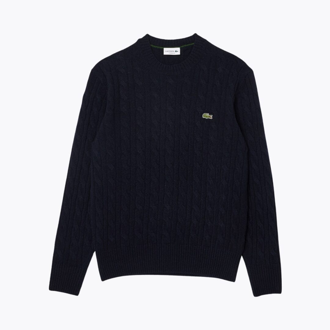 DULWICH Cable Knit Sweater in navy