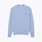 DULWICH Cable Knit Sweater in pale blue