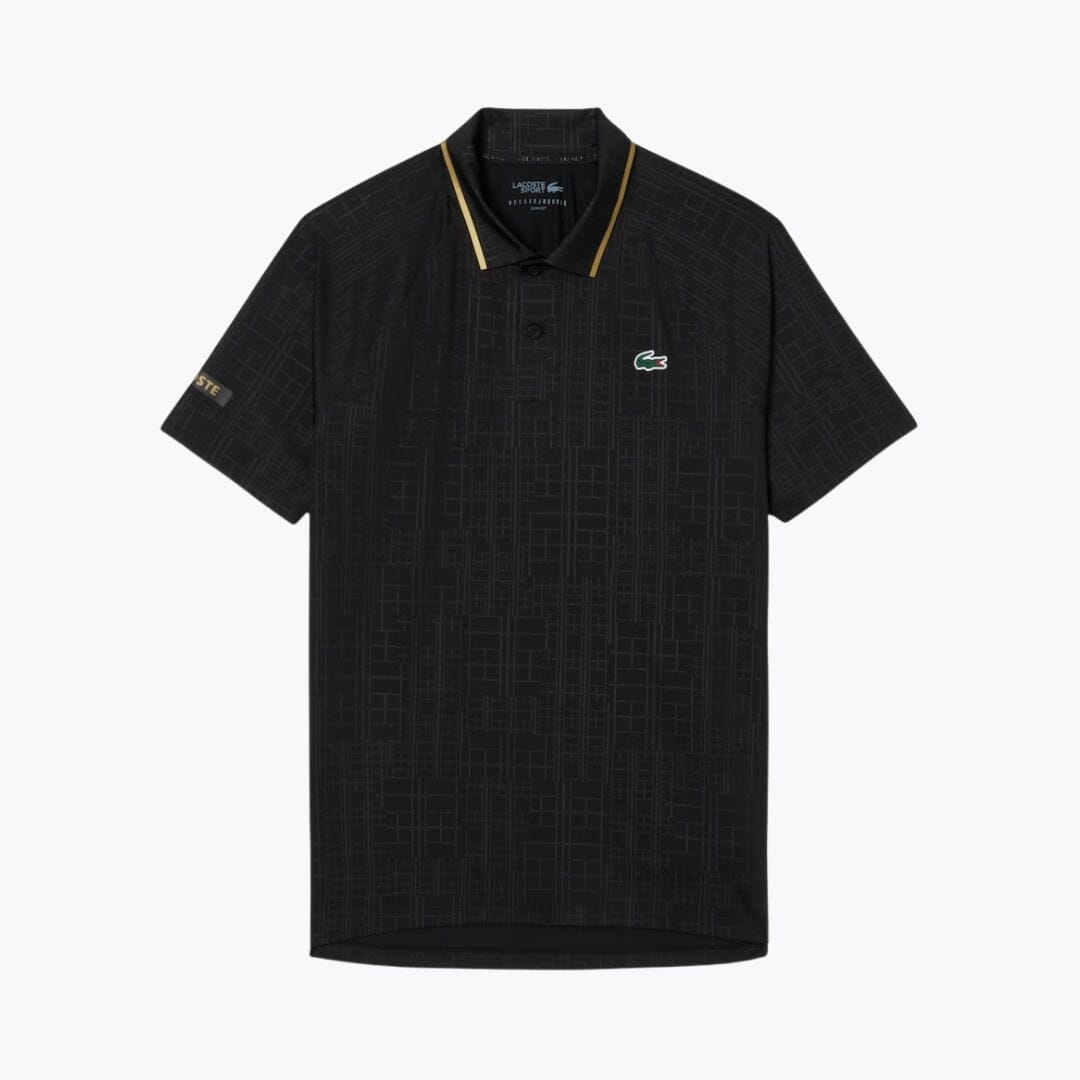 Sterling Row WIMBLEDON Court Polo in black