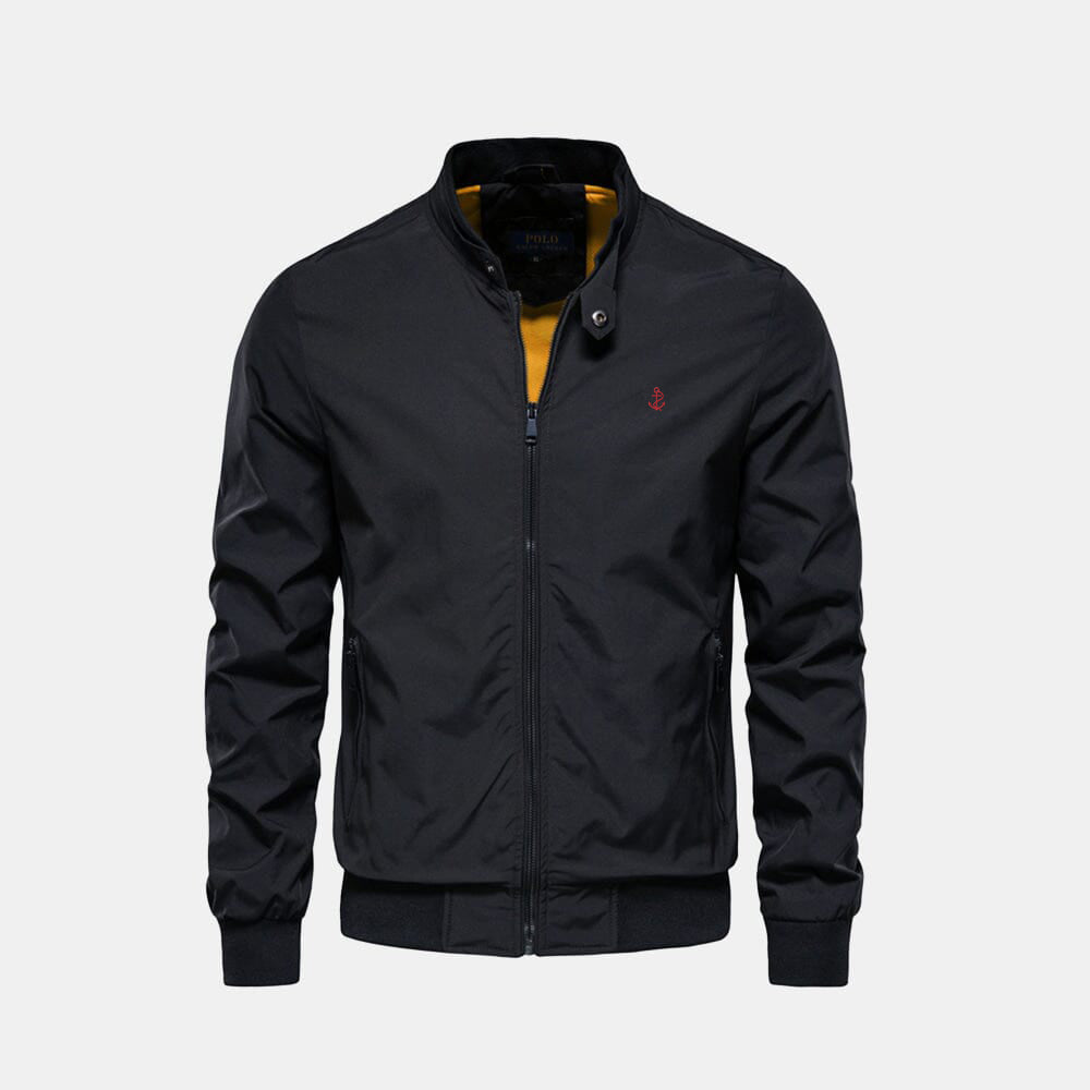 Sterling Row CAMDEN Bomber Jacket in black
