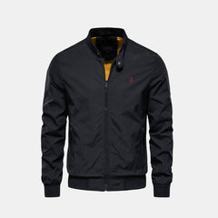 Sterling Row CAMDEN Bomber Jacket in black