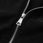 SOHO Velvet-Touch Bomber, zip detail